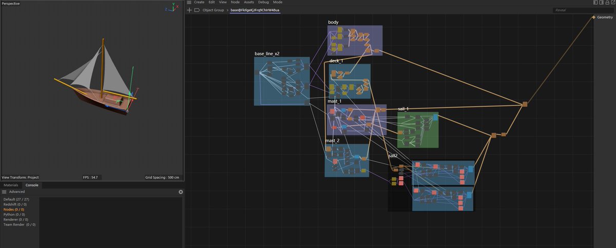 DangoFlying's tweet photo. #nodevember2023 #nodevember
#cinema4d #c4d #scenenodes
Day17-18 "sailing story" https://t.co/SusbAkiCUk