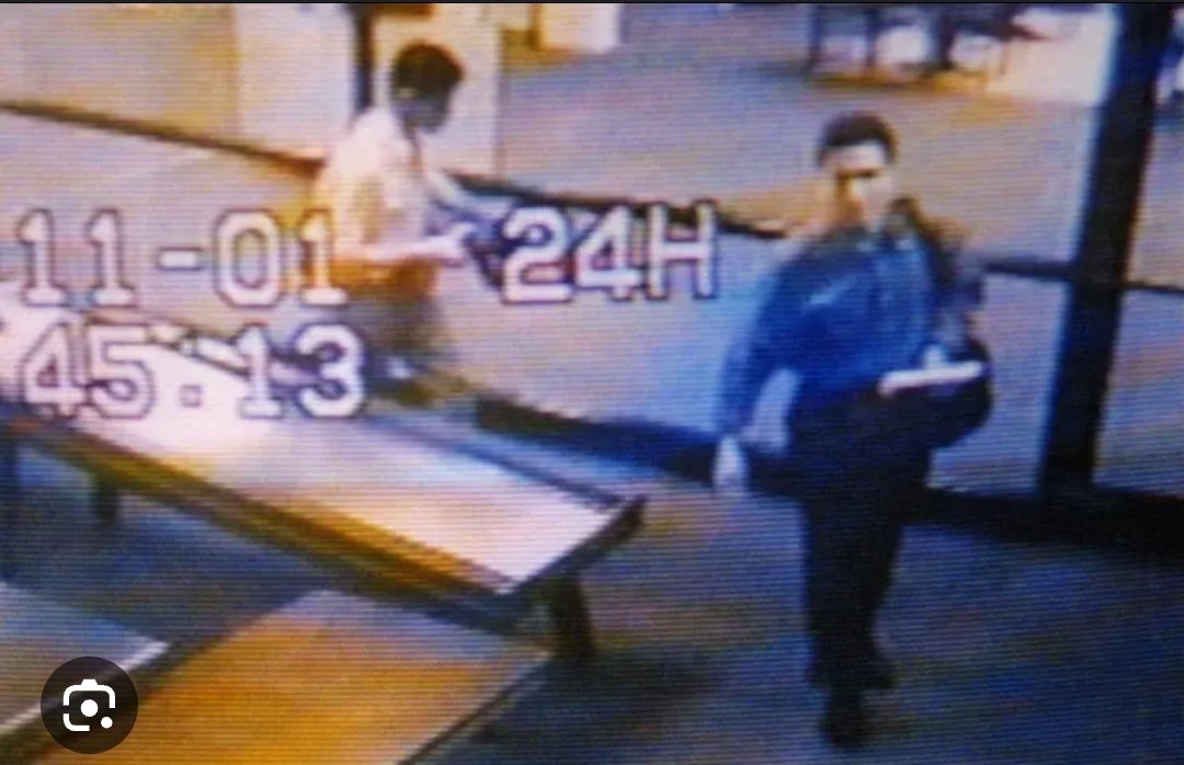 Now that I'm seeing the tape, these guys were clearly walking through the airport peacefully on 9/11. #J6Tapes