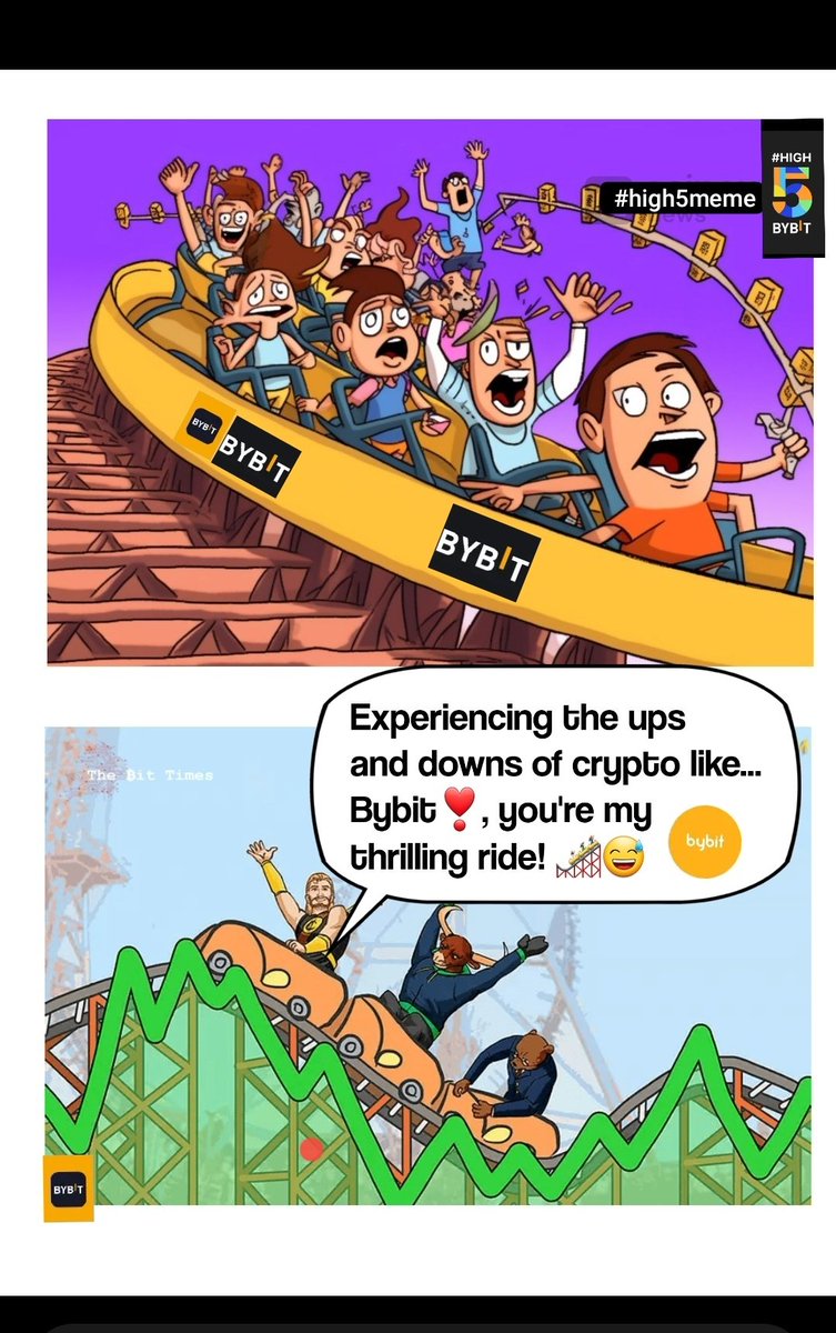 Crypto Rollercoaster Reaction:
Experiencing the ups and downs of crypto like... Bybit, you're my thrilling ride! 🎢😅 #high5meme
@Bybit_Official 

@AJSTYLES0408
@H_Mahammad_Arif