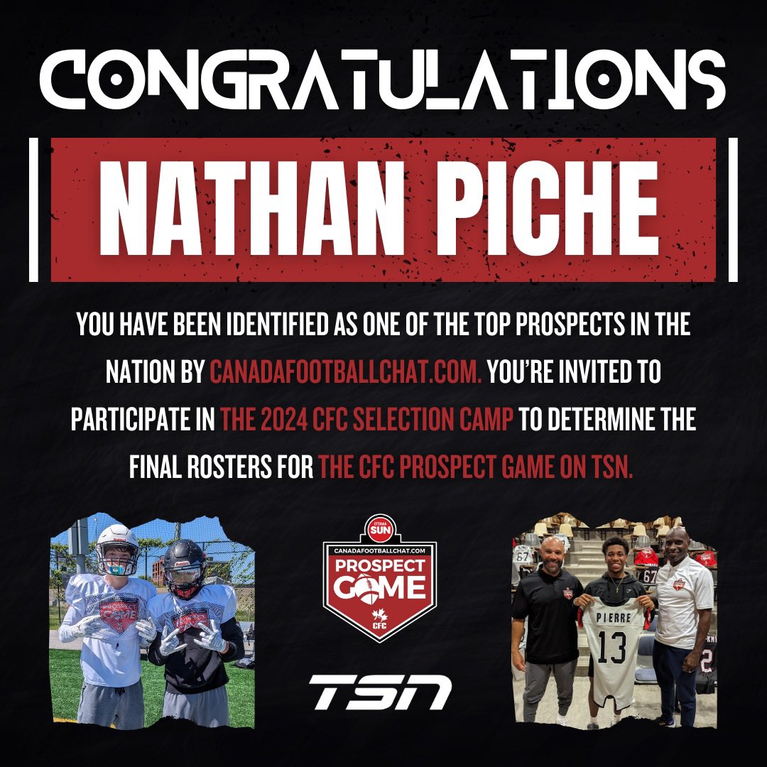 nathanpiche77's tweet photo. Thanks for the invite! @CFCProspectGame @chatfootball @ECWagnac https://t.co/zofLrD8SG3