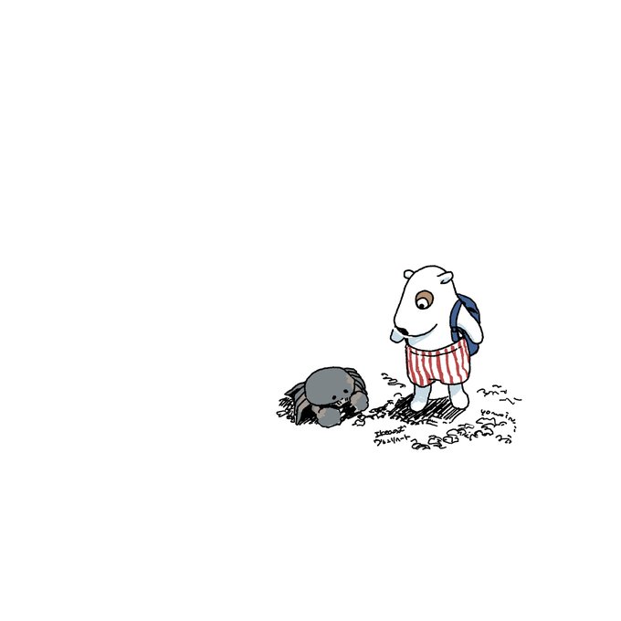 「bag clothed animal」 illustration images(Latest)