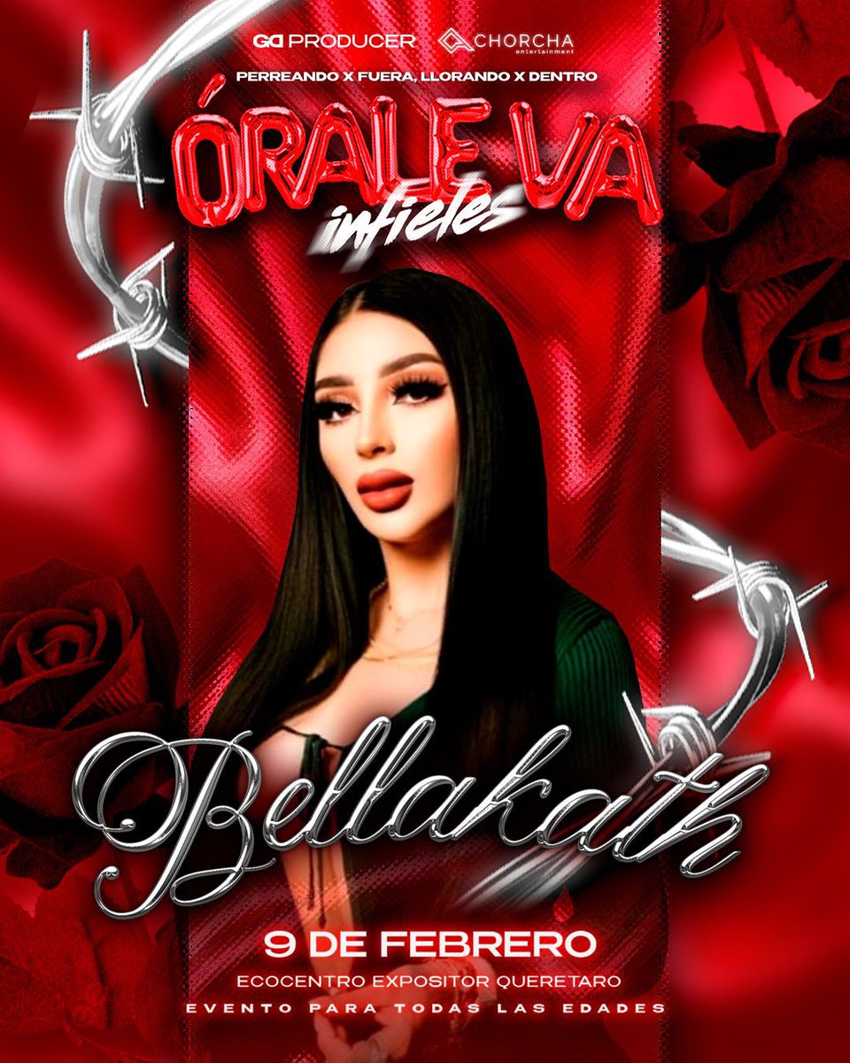 ADSsocialesmx's tweet photo. 🎉¡Este 9 de febrero, prepárense para la fiesta más grande de reguetón en #Querétaro con la reina del reguetón mexicano, @labellakath! 🎤🔥 Boletos disponibles este jueves en Passline MX. ¡No se lo pierdan!  🍑👑 https://t.co/bb24JZD88V