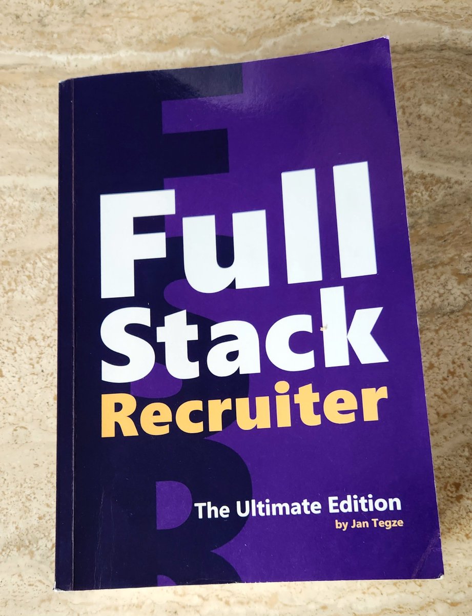 PaulatThePanel's tweet photo. At over 700 pages, I have my work cut out... @jantegze!
#FullStackRecruiter
#everydayisaschoolday https://t.co/kA0ZLitQ36
