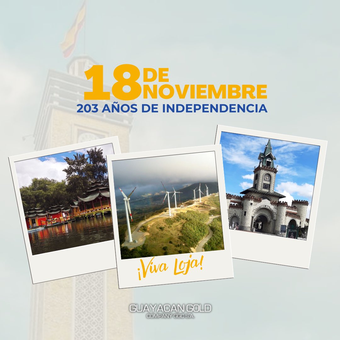En esta fecha especial, renovamos nuestro compromiso con el progreso de Loja, una ciudad que ha forjado su independencia con esfuerzo y dedicación 🎉🎊

¡Continuemos juntos construyendo un futuro próspero para nuestra amada Loja! ❤️💙💛💛💙❤️🏙️ #IndependenciaLoja