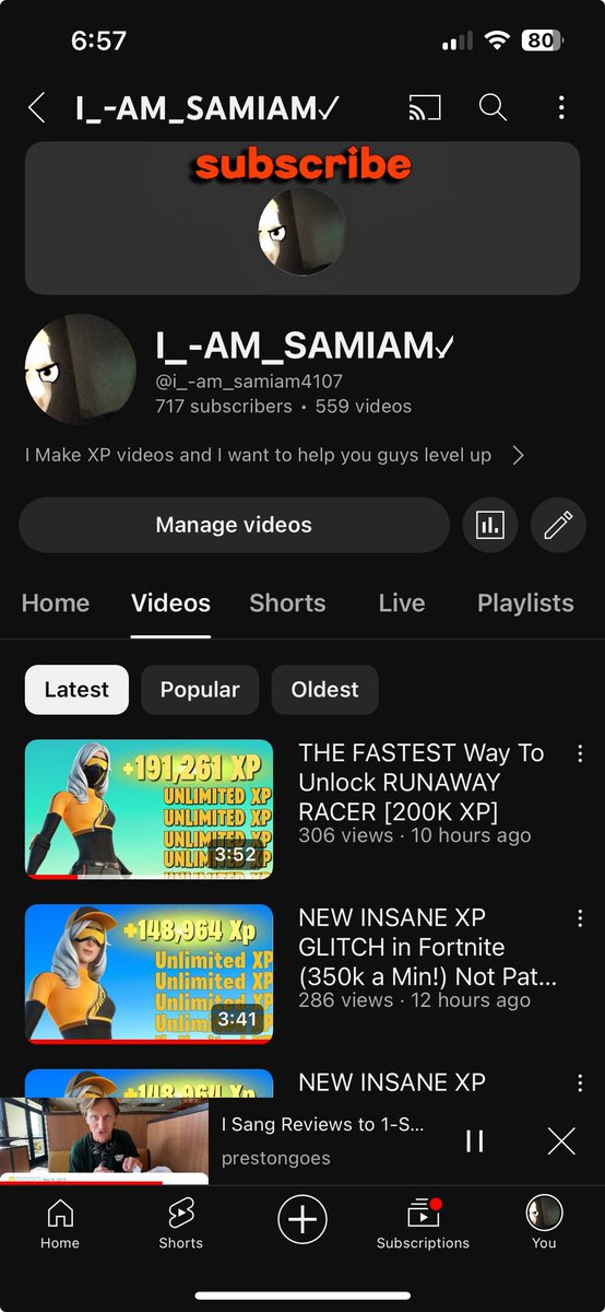 usecodeSamiam's tweet image. Thanks for 700+ subscribers I was just at 650 yesterday