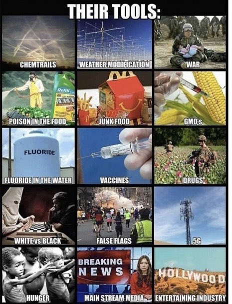 Globalists with stolen money from the Reagan Mitterrand Wanta protocol funds have developed black OP  programs such as Geo Engineering, Covid, Energy weapons , food control &amp; modification  to support there Genocide New World  Order