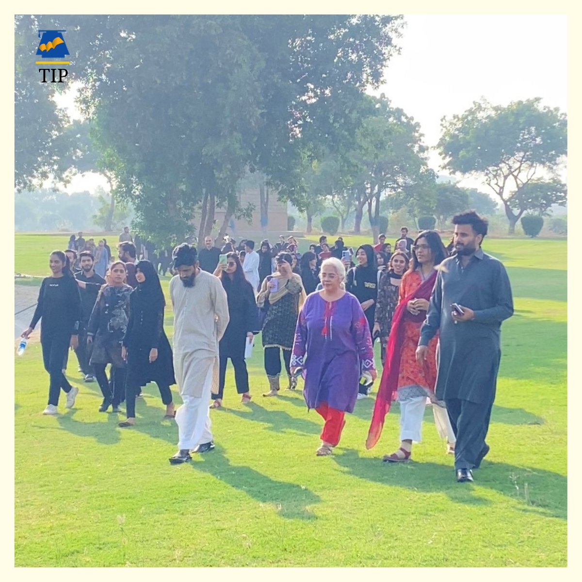 tip_edu_pk's tweet photo. Marching in solidarity for a cause that transcends borders. The Textile Institute of Pakistan organized a powerful solidarity walk for Palestine on November 17th, 2023. Together, as a community, we stand united to advocate for justice, peace, and cease fire. https://t.co/HbI9YjFUbn
