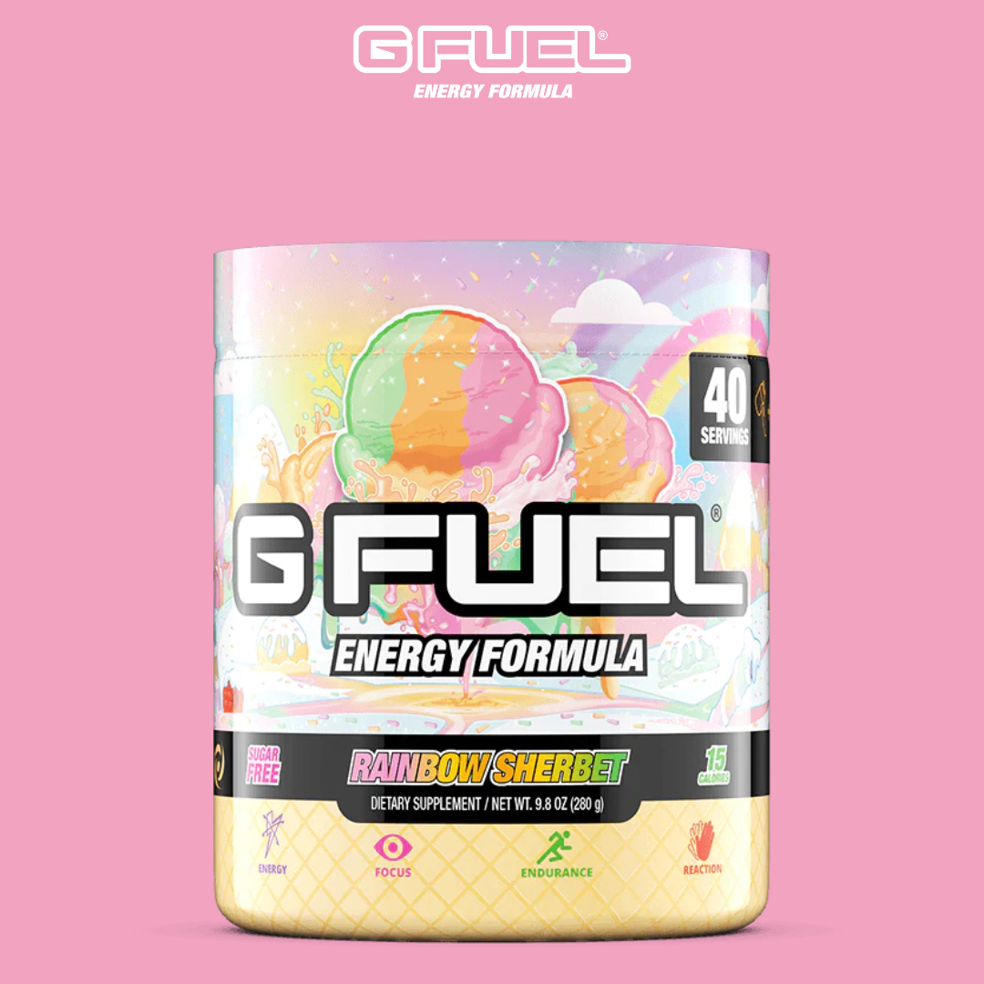 💕 𝗥𝗧 + 𝗙𝗢𝗟𝗟𝗢𝗪 to win a #GFUEL "𝗥𝗔𝗜𝗡𝗕𝗢𝗪 𝗦𝗛𝗘𝗥𝗕𝗘𝗧" Tub! 2 winners picked on Monday bc these babies are finally BACK IN STOCK! 

🛍️ 𝗚𝗘𝗧 𝗬𝗢𝗨𝗥𝗦: GFUEL.com/collections/tu…