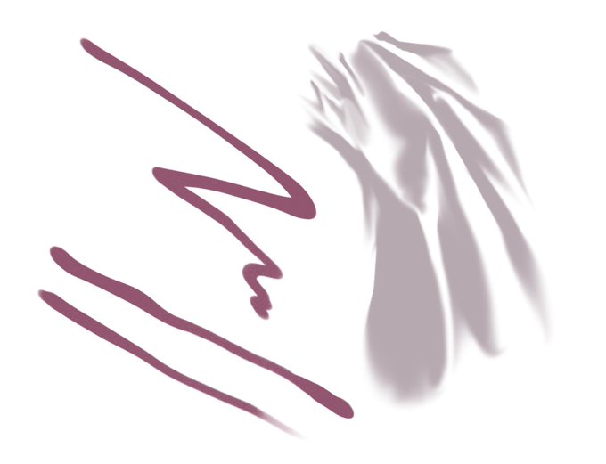 自作しわブラシ
調整したのでファンボで配布できそう

←普通に描いた感じ(筆圧でます)
→他の方がつくられた指先ブラシと併用 