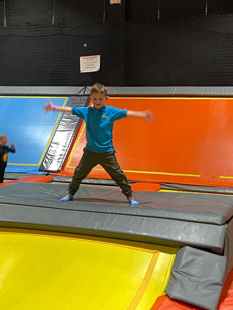 50thMedwayTowns's tweet photo. Both our Cub Packs joined together with our Ash Beaver Colony for some Crazy Camping at @SoarTP Gillingham last night. #CrazyCamping #JumpingFun https://t.co/mo4lg5uaB4
