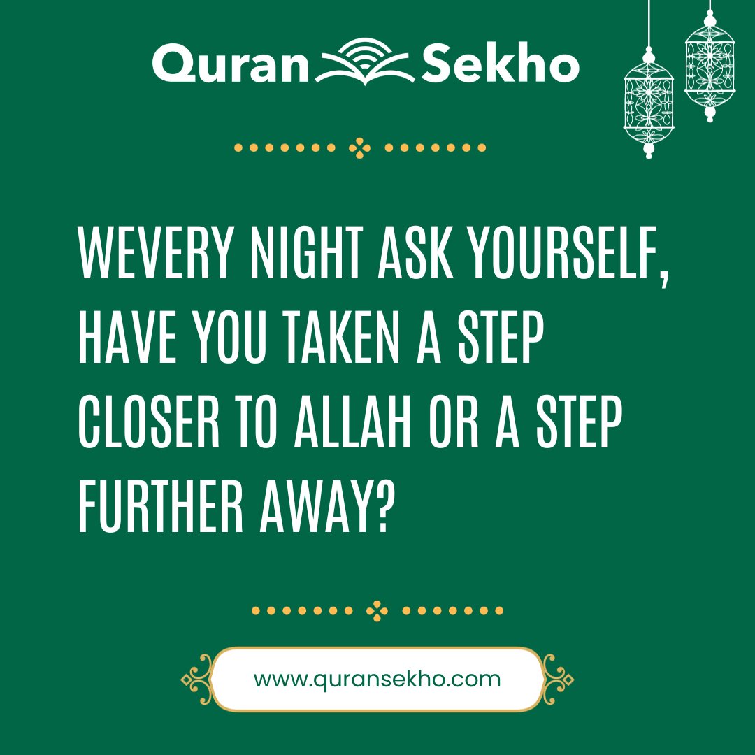 QuranSekho's tweet photo. As the night unfolds, introspect: have you drawn closer to Allah or drifted further away?
Let each day be a step towards divine proximity.
#NightReflections #quransekho #CloserToAllah #SpiritualJourney #ReflectAndGrow #DivineProximity #HeartfulIntrospection https://t.co/vltXOGwehl