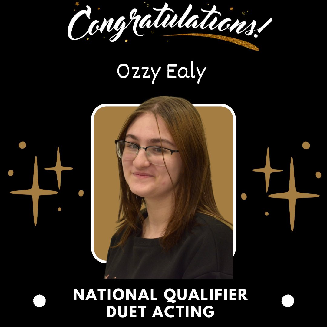 Join me in congratulating our NATIONAL QUALIFIERS! Proud of you troupe 887! ♥️🎭