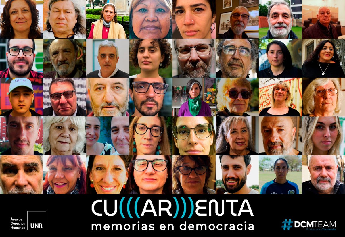 Felicitaciones al Área de Derechos Humanos (<a href="/DDHHUNR/">DerechosHumanosUNR</a>) y la Dirección de Comunicación Multimedial (<a href="/dcmteam/">#DCMteam</a>) de la Universidad Nacional de Rosario por este trabajo sensible y comprometido con nuestra historia. Se encuentra disponible para recorrer en cuarenta.ar