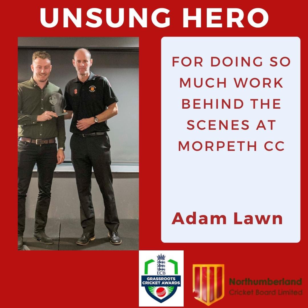 Unsung Hero - Adam Lawn of <a href="/MorpethCC/">Morpeth Cricket Club</a>