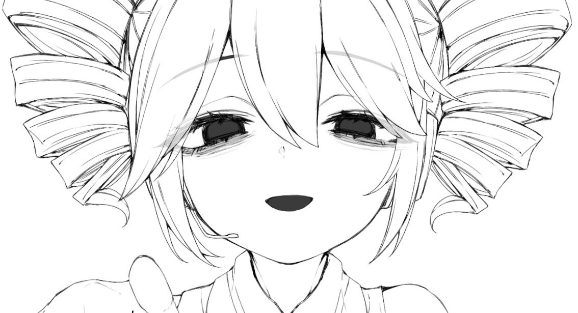 最近の目の描き方、お気に入り。