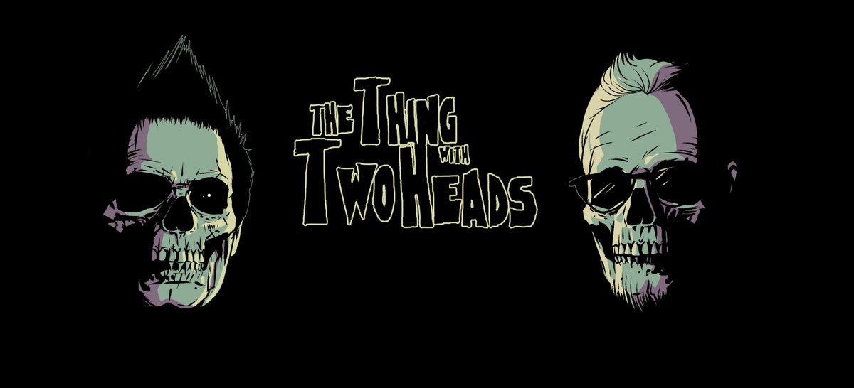 MarkBeer4's tweet photo. New art for "The Thing with two heads"! New epidode is now up! #seanclark #christophernelson #thethingwithtwoheads #podcast #horrormovies https://t.co/H3UIVdNEEb