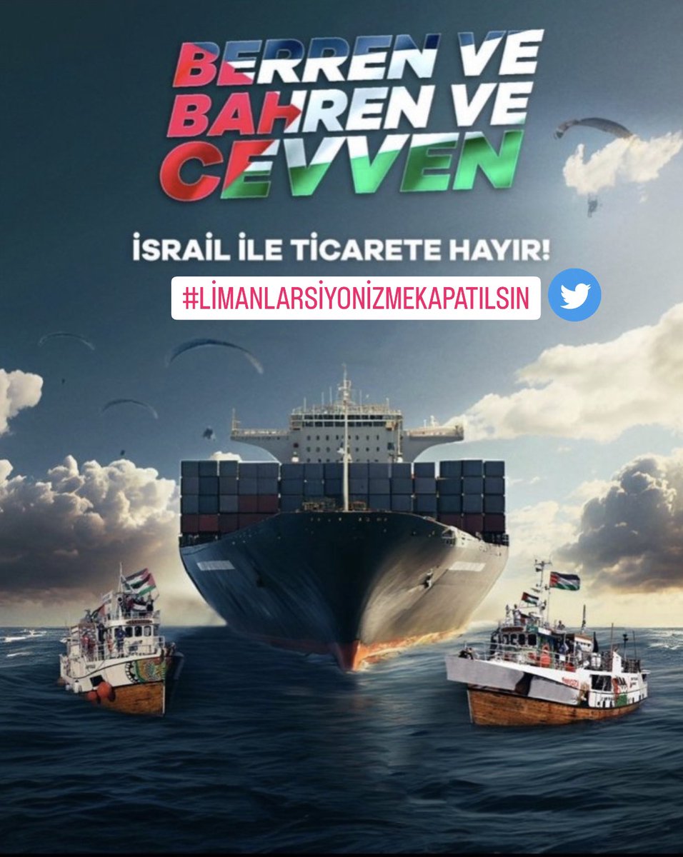 ErdemOzveren571's tweet photo. Vatandaş Olarak Hassasiyeti Olan
Herkes İmkanları Ölçüsünde
Kendince İsrail 'i BOYKOT Ediyor.

🇹🇷 Devletimizden de Vatandaşlar
Olarak Rica Ediyoruz.

 #LimanlarSiyonizmeKapatılsın 🚢 https://t.co/yngEpqgJSG