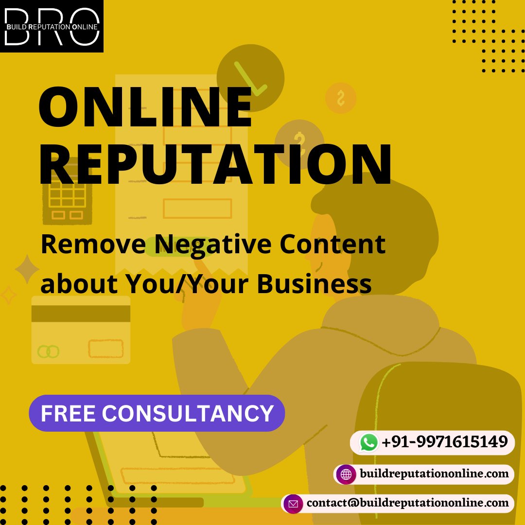 BuildReputatio's tweet photo. #BRO #buildreputationonline #ORM #onlinereputationmanagement #businessgrowth

To know more
Visit 👉 https://t.co/GXEjiLaPx9
Contact 👉 contact@buildreputationonline.com
Whatsapp 👉 +91-9971615149 https://t.co/ZWtW5MrwCo