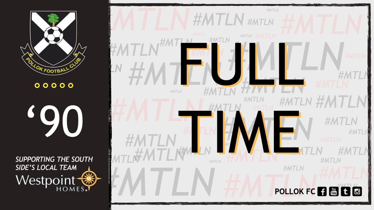 Full time at Newlandsfield After a hard fought game.

Pollok 2-0 Linlithgow Rose

Pollok Progress in the South Challenge Cup