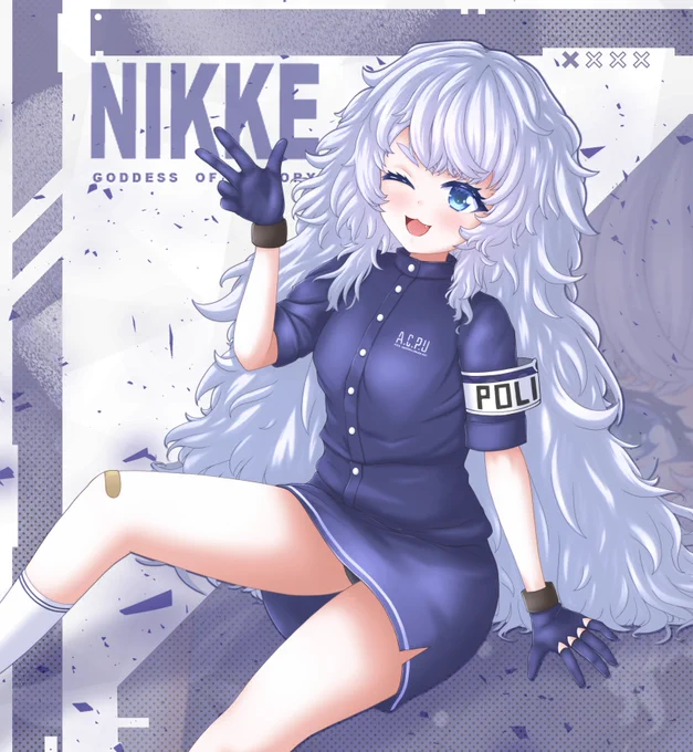 ポリを吸いたい!#NIKKE  #ニケ  #イラスト 