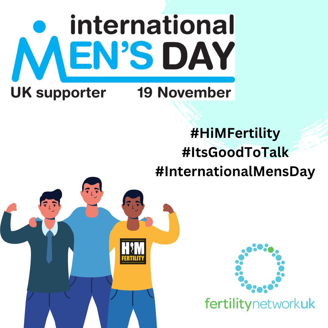 Are you a man who is affected by a fertility issue?
Get the support you need.

Link for further information:
➡️fertilitynetworkuk.org/male-fertility…

#InternationalMensDay #mentalhealthsupport #zeromalesuicde #maleonlysupport #wearehereforyou #HiMfertility #ItsGoodToTalk #TimeToTalkTackle