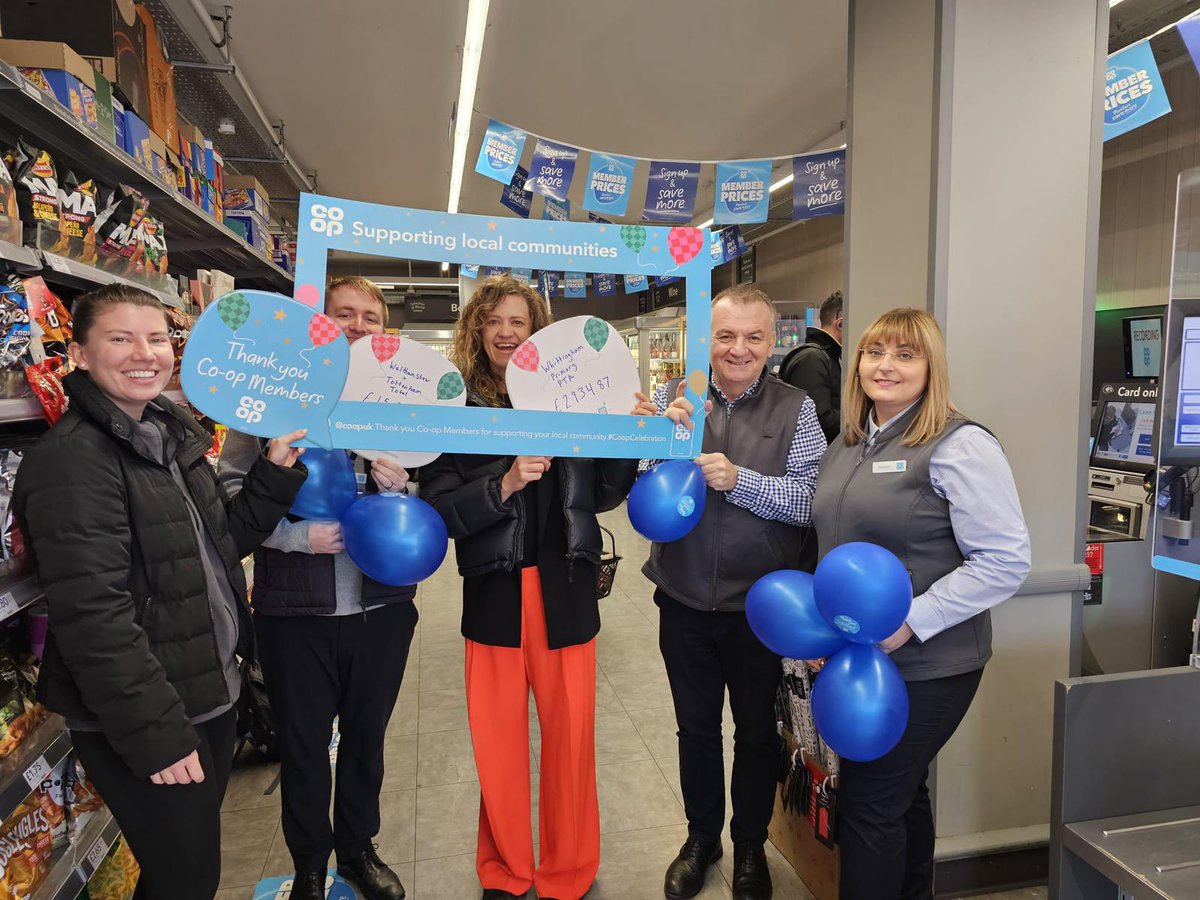 Thank you so much to everyone who picked us as their #coopcommunityfund cause over the last year! Sarah, our chair, went to the #CoopCelebration to say a big thanks to the <a href="/coopuk/">Co-op</a> team and shoppers. £2,934.87 will make a massive difference to what we can do for <a href="/WhittinghamWHA/">Whittingham Primary Academy</a> 🥳