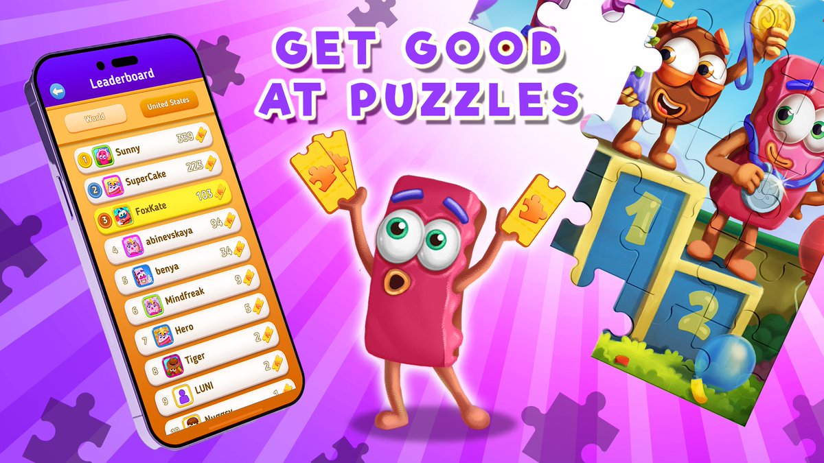 Become a leader in your country or even in the world! Collect puzzles, get tickets and compete with friends in Jigsaw Puzzle by Jolly Battle! ➡️Download: jbpuzzleadventure.page.link/jpTw #puzzle #indiegame #IndieGameDev #jollybattle
