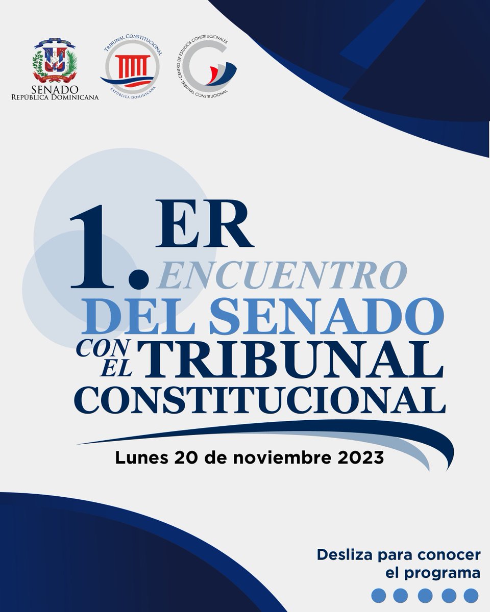 SenadoRD's tweet photo. ¡El amor por la Constitución nos une! 🇩🇴 Junto al @TribunalConstRD realizaremos el 1er encuentro donde desarrollaremos paneles para abordar temas de interés común. https://t.co/Gw1hUDQhv4