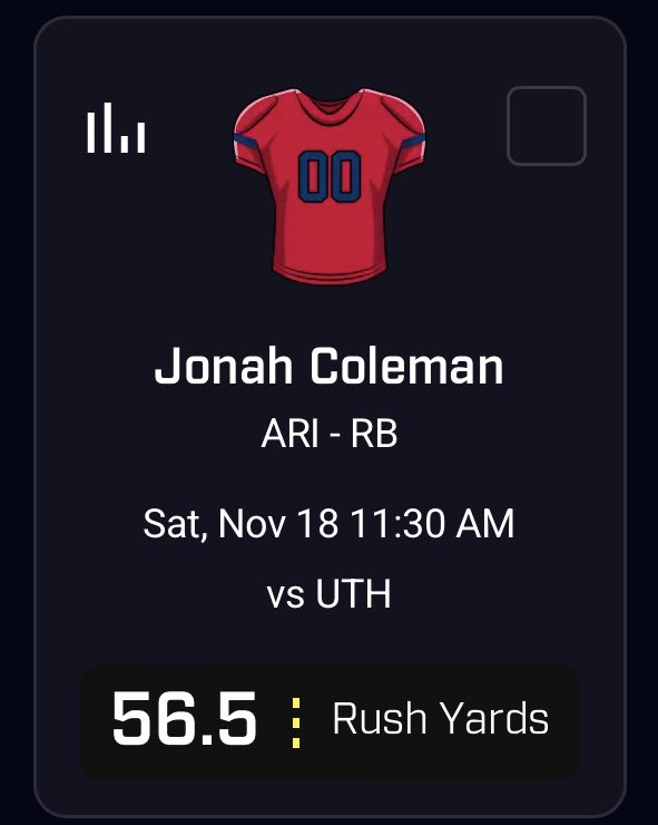 ADBestPicks's tweet image. FREE PLAY #2

Jonah Coleman - 56.5 RUSH YRDS - OVER

Like/RT if tailing!

Come check out the FREE Discord:
discord.com/invite/2XmeccX…

#CFBTwitter #PrizePicks #GamblingTwitter #PrizePicksCFB  #PlayerProp #CFB #NCAAFootball
