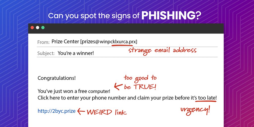 Would you have spotted these signs of phishing? Learn how to recognize and resist phishing at go.dhs.gov/obA #SecureOurWorld