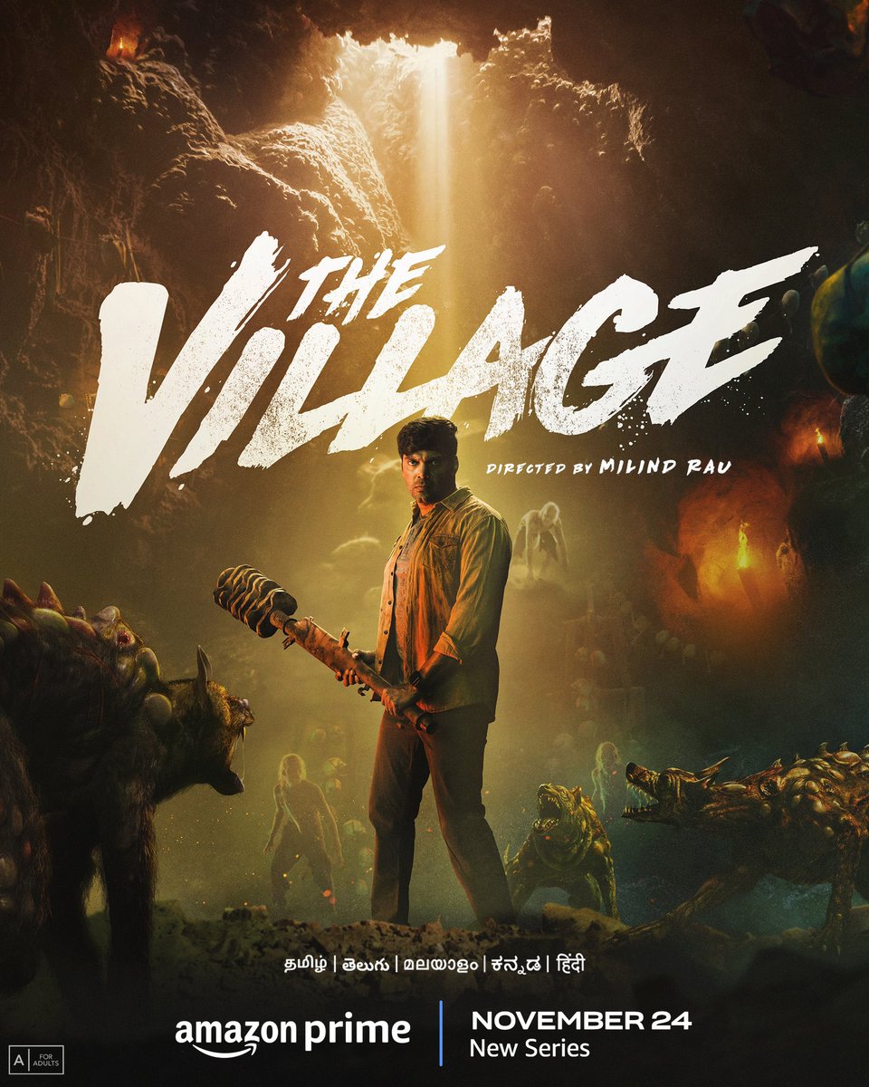 Will their pursuit result in triumph, or will the horrors win?

Here's the trailer 
youtu.be/Ei2DpC_E-kA?si…
   
#TheVillageOnPrime, Nov 24 only on <a href="/PrimeVideoIN/">prime video IN</a>

<a href="/arya_offl/">Arya</a> <a href="/milindrau/">Milind Rau</a> <a href="/ggirishh/">Girishh Gopalakrishnan</a> <a href="/DivyaPillaioffl/">Pillai Divya</a> <a href="/thespcinemas/">SP CINEMAS (PRODCO PVT LTD)</a> <a href="/DeerajVaidy/">Deeraj Vaidy</a> <a href="/ActorMuthukumar/">Muthukumar</a> <a href="/Aazhiya_/">Aazhiya_rowdy_baby</a> <a href="/highonkokken/">John Kokken</a>
