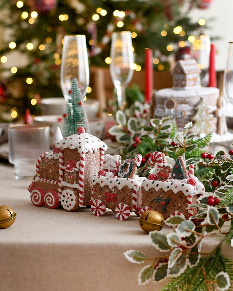 Gisela_Graham's tweet photo. All aboard the Gingerbread Express π Mr. Gingerbread is taking the wheel as the conductor of the sweetest train in town!
Join us on a merry ride through the lovely gingerbread village π¬
#GiselaGraham #GiselaGrahamChristmas #Christmasdecorations #MrGingerbread #getready https://t.co/MeV0pry3xm