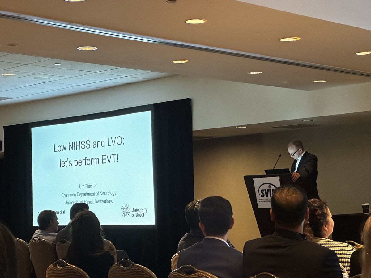NeuroIntervener's tweet photo. @FishingNeurons argues for treating select low NIHSS
✅guidelines say it’s reasonable
✅HEADS-UP maneuver helps select hi risk
✅discussion is disabling vs not, NIHSS not as relevant
 @svinsociety @SVINJournal #ENDOLOW @RaulNogueiraMD @SNISinfo https://t.co/N35zF9d5uR