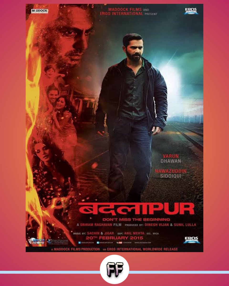FanaticFilmy's tweet photo. BADLAPUR (2015)
🕰️Runtime : 2 Hr 08 Mins
🎟️Genre : Crime thriller 🔞
📽️ Jio cinema
📣Language : Hindi ( Tamil ❌ )
⭐ing - #VarunDhawan , #Nawazuddinsiddiqui , #RadikaApte , #HumaQureshi
Plot - இரண்டு நண்பர்கள், லியாக் (நவாசுதீன் சித்திக்) மற்றும் ஹர்மன் ,புனேவில் உள்ள.. https://t.co/zu3k7ctxl9