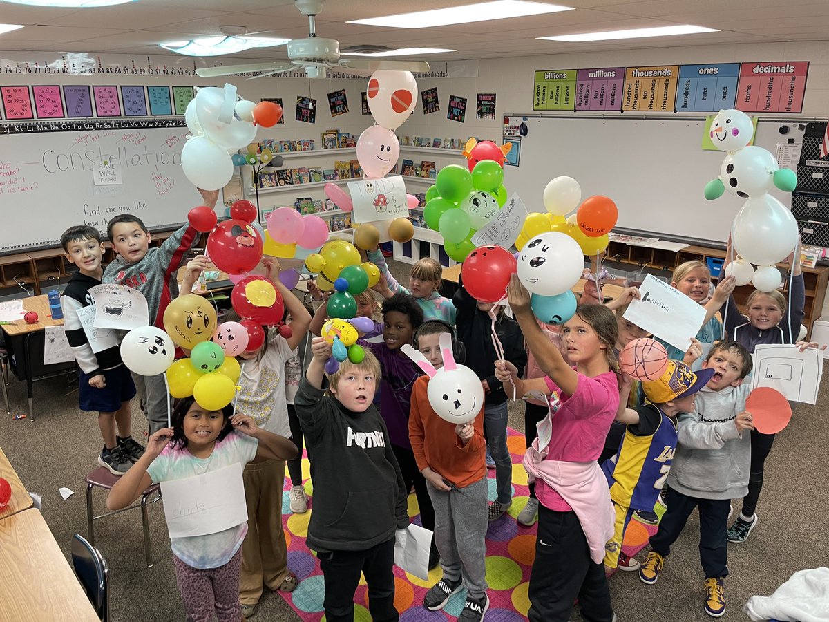 Fun week with 3rd graders @TSWildcats_BPS. Soup can pumpkin bread, Turkey disguises, and Balloons over Broadway Day!