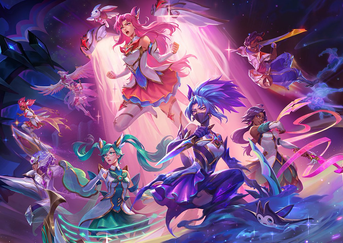 OverwatchNaeri's tweet photo. WHAT IF A MAGICAL GIRL THEME IS RELEASED IN A FUTURE SEASON OF OVERWATCH 2?  🪄✨

Next year, various themed contents such as Mirror Universe and Eldritch Horror are scheduled to be released.

it really wouldn't be a bad idea to release a parallel world season theme like Magical Girl at a later date. Recently, a large number of magical girl concept cosmetics from the same blizzard game, WoW, were released.

What do you think about this concept of a magical girl like Guardians of the Stars? 🌟

🐰https://t.co/cMNW4OgnsL: @shourca
🌙Kiriko: Alexandria 'Rene' Reza