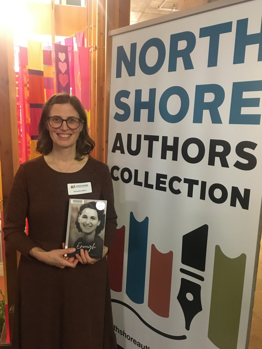 You can now find my book Enough at libraries on the North Shore. Thanks <a href="/nvdpl/">North Vancouver District Public Library</a> amazon.ca/Enough-Samanth…