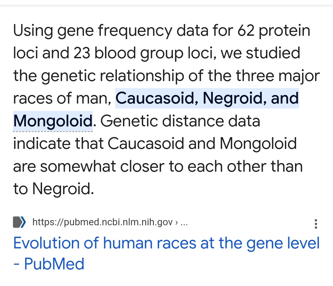 The US government appears to be satisfied that there are three major races of humans. It's a genetic thing, not sone fanciful liberal bleeting.