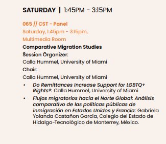 castanongab's tweet photo. It’s was a pleasure to partipate at @LASACONGRESS  in Ghanna, Africa.  (Virtually) Thanks Dr. @CallaHummel  for organizing the panel #ComparativeMigrationStudies.  Great presentation and discussion of the topics addressed. 👇🏼👏🏻👏🏻 https://t.co/I428mqBB6a