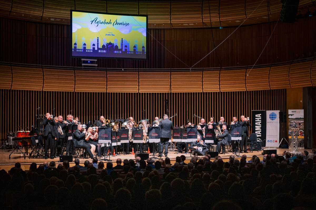 BrassInConcert's tweet photo. The last band before the break, @fodensband took us on a magic carpet ride over the city of Agrabah. Have they entered a whole new world as #BrassInConcert champions for the first time since 2009? #BIC2023 https://t.co/1lvi7SfsT9
