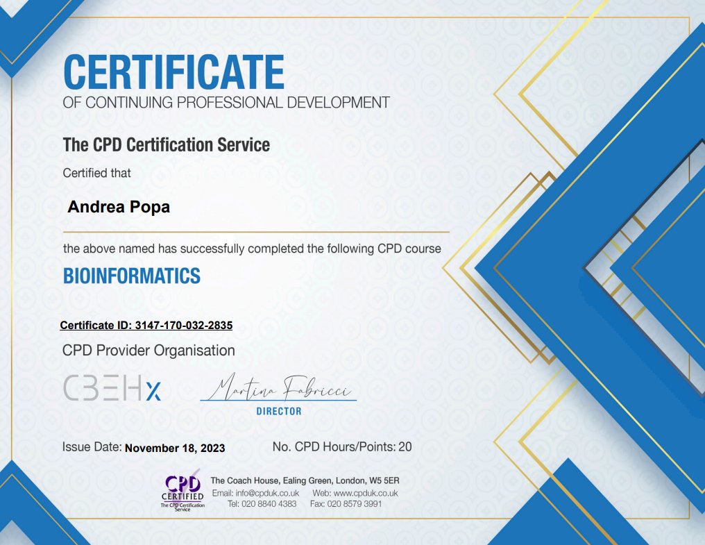 Bioinformatics course ✅
Thank you, <a href="/CbeHx/">CBEHx</a>!