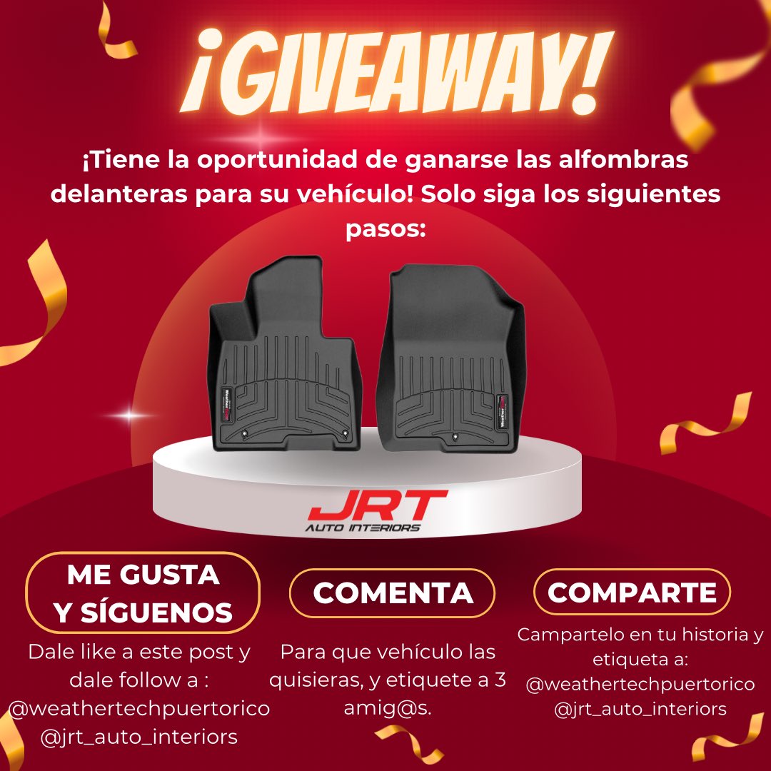WeatherTechPR's tweet image. Búscanos en instagram y participa!
El ganador se anunciará NOVIEMBRE 21