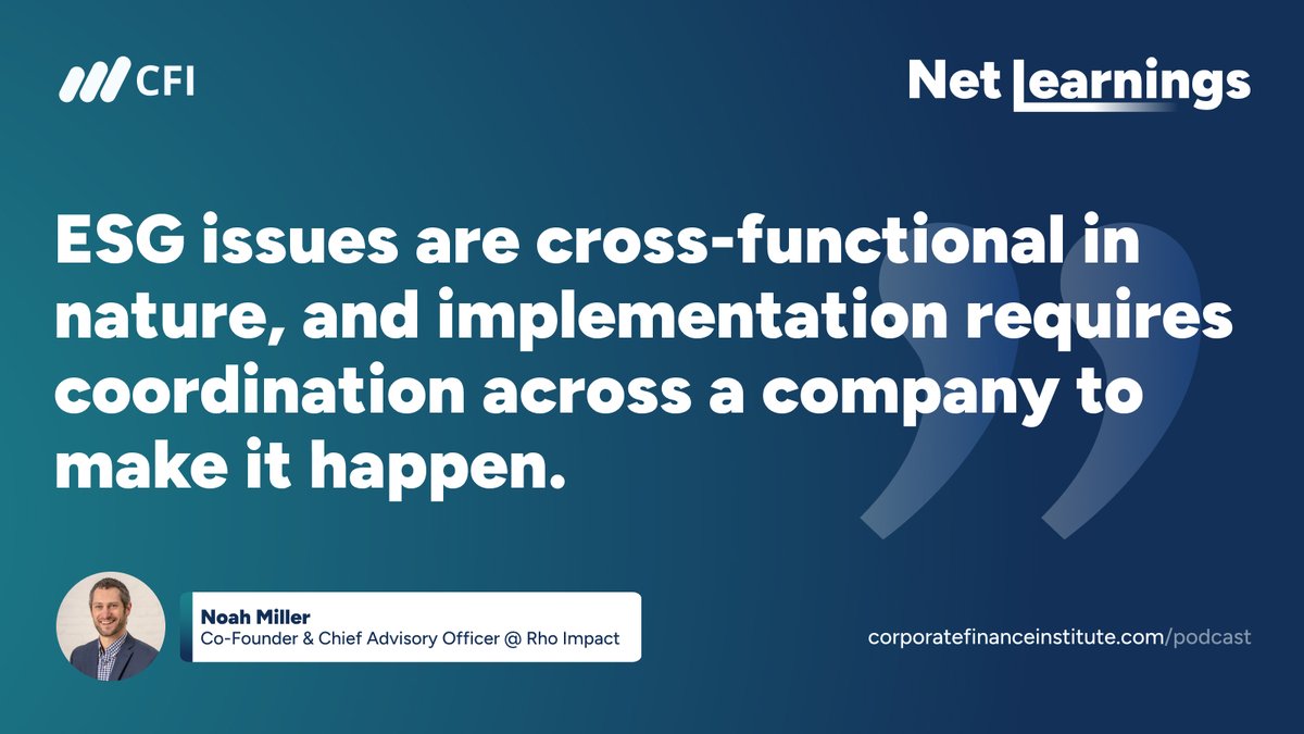 Love this quote from our most recent episode of CFI Net Learnings Podcast with Noah Miller 🌲

Haven't listened to it yet? Check it out here 👉 loom.ly/6pbBxBs

#CFI #NetLearningsPodcast #ESG #sustainability #CSR #FutureofBusiness
