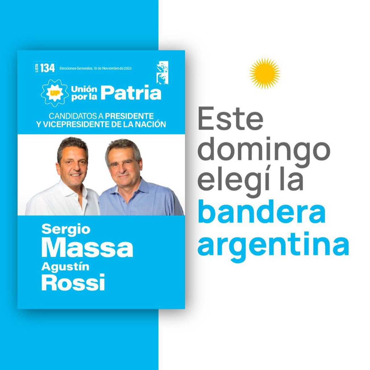 Este 19 de noviembre #MassaPresidente — #VieneLaArgentina 🇦🇷✌🏽
