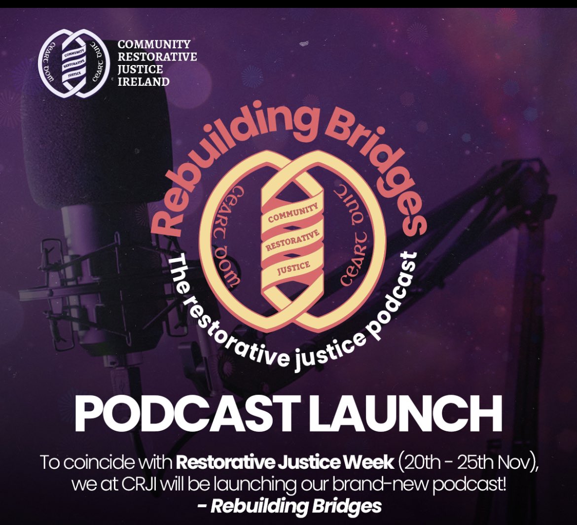 Join us at 10 am this Monday for the launch of our new podcast, 'Rebuilding Bridges.' 🎙️ We'll be hosting incredible guests and discussing all things Restorative. #Restorativejustice #PodcastLaunch #RebuildingBridges #STARS