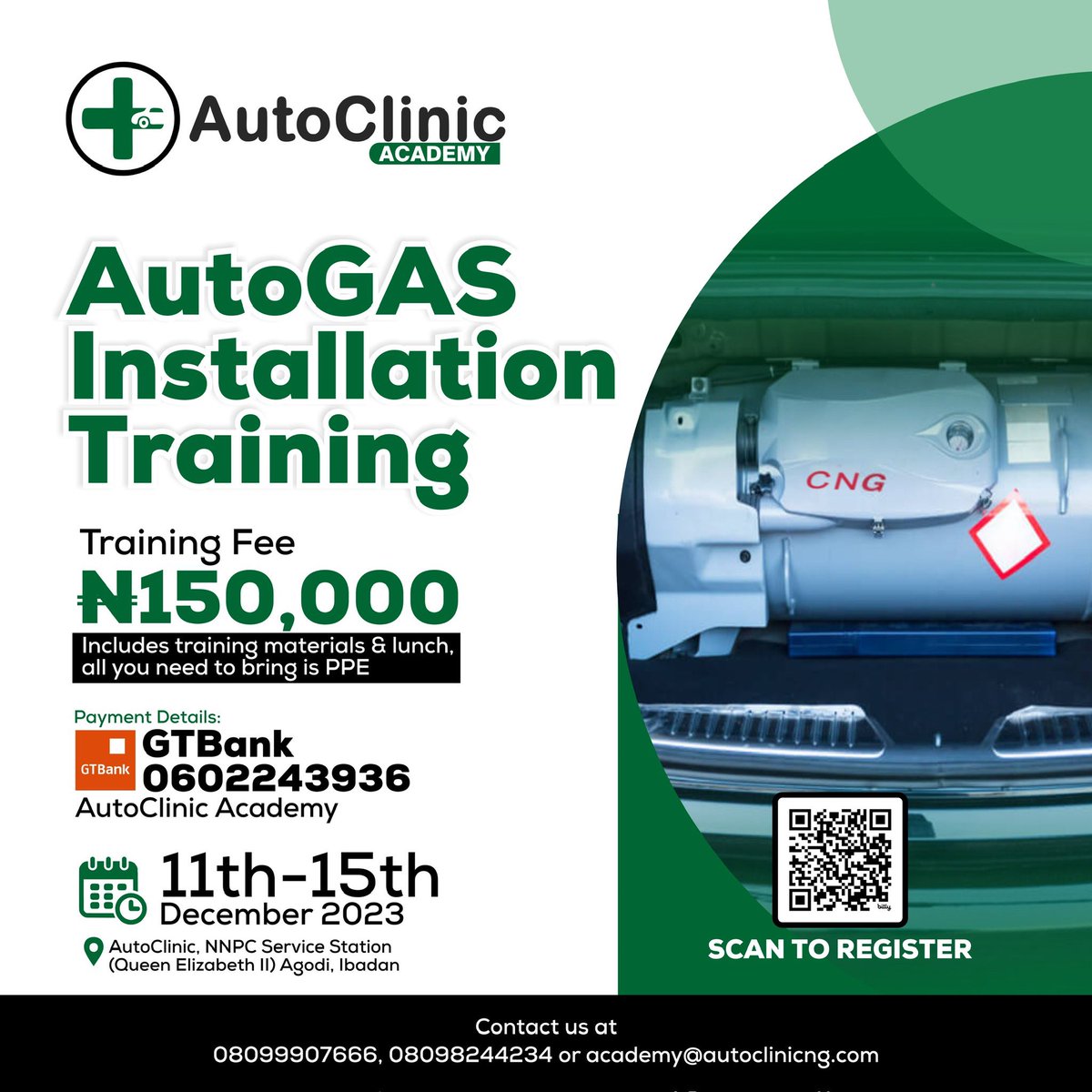 tundeonakoya's tweet photo. Come and learn how to successfully convert  vehicles to run on CNG while maintaining the fidelity of the existing system.
Register to be a part of this via https://t.co/6R2FrNjYcp  08099907666 or 08098244234.
Group discount is available.
#autogas #AutoClinic #mechanic #ibadan https://t.co/uZ5fnYabgB