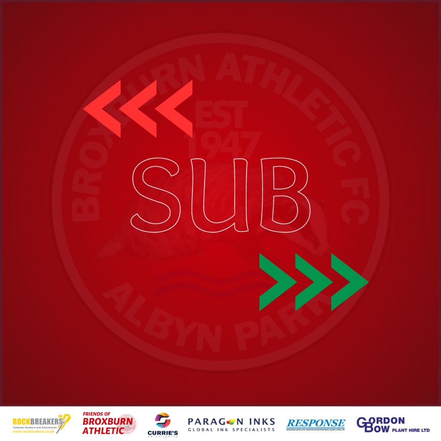BroxburnAthFC's tweet photo. 80’ - Substitution for Broxburn

OFF ⬅️: Ben Davidson

ON➡️: Ross Nimmo https://t.co/4iuNQ2Nqps