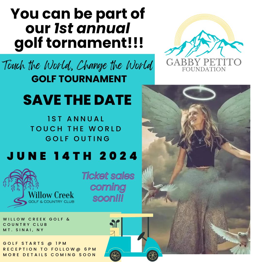📣SAVE THE DATE 1st Annual Golf Outing & Dinner “Touch the World, Change the World” 👏🏻Proceeds to fund an amazing prevention program that teaches youth healthy relationships, seeking to end interpersonal violence! ❕MORE INFO AND TICKET SALES COMING SOON!! 💜Please Share