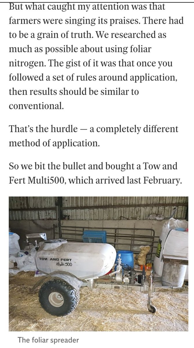 Fantastic to hear such positive feedback from one of our Irish customers using a Multi 500 to reduce fertiliser use and in their case grow more grass!