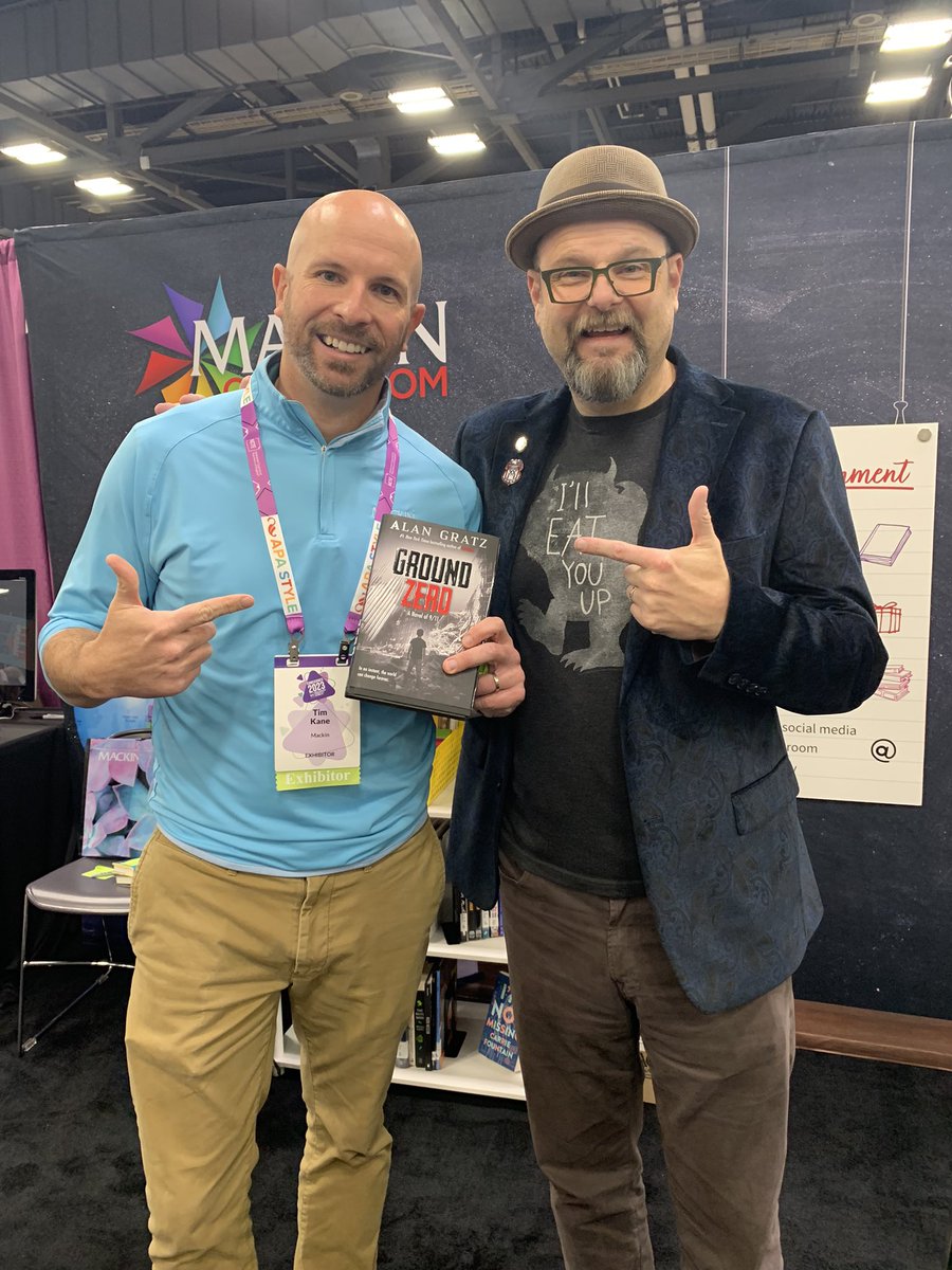 NBD. Just me and my new best buddy, <a href="/AlanGratz/">Alan Gratz</a> hanging out at the <a href="/mackinclassroom/">Mackin Classroom</a> booth at #NCTE yesterday.